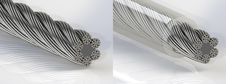 Stahlseil Fasereinlage 6 x 19