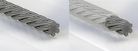 Stahleil Faserkern 6 x 7