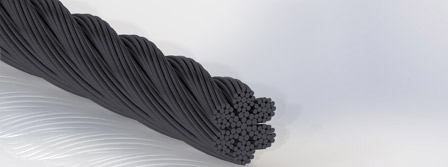 Seil aus Wolframdraht 7x19