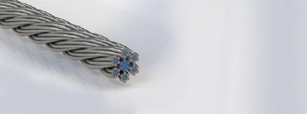 Seil mit Kupferlitze