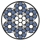 Kupferseil ummantelt